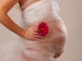 white-tulle-pregnant-stomach-pink