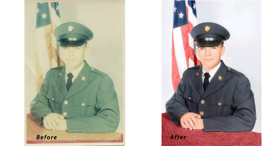 young-soldier-composite- photo restoration